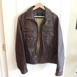 Banana Republic Leather Aviator-style Jacket